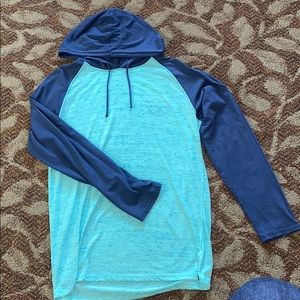 Men’s Hurley hooded t shirt, medium